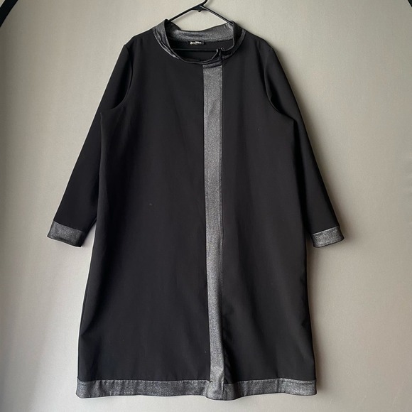 JEUNE MERE sz XL zip metallic cloak - Picture 1 of 12